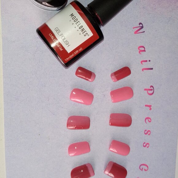 24pc Verticle Ombre 💗 Mixed Press-on Nail Set (Made to Order) - Picture 9 of 15